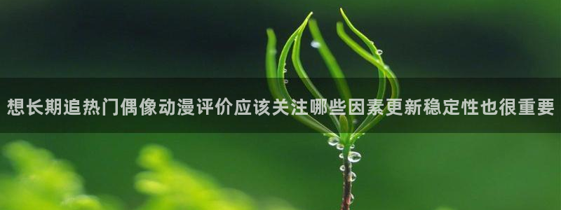 omofun动漫官网入口：想长期追热门偶像动漫评价应该关注哪些因素更新稳定性也很重要配图