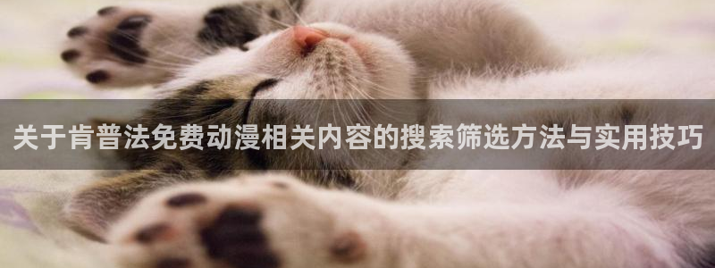 omofun动漫高清在线观看：关于肯普法免费动漫相关内容的搜索筛选方法与实用技巧配图